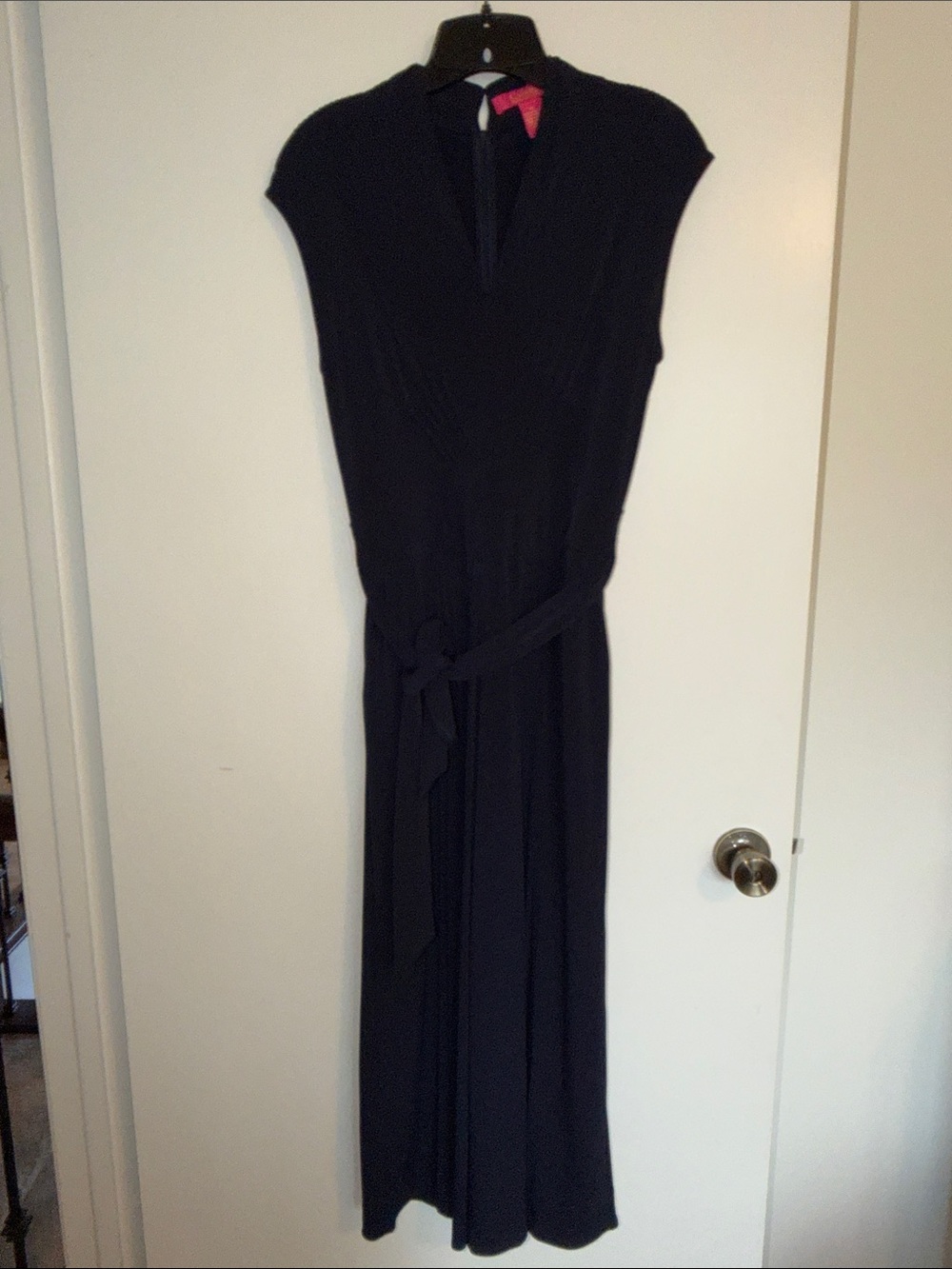 Catherine Malandrino Purple Cap-Sleeve Wrap Jumpsuit